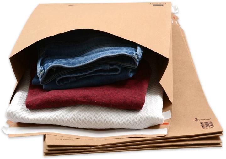 Actual product image Elco Shipping bag brown kraft 135gm2 225x335x70mm,100pcs. (100 x)