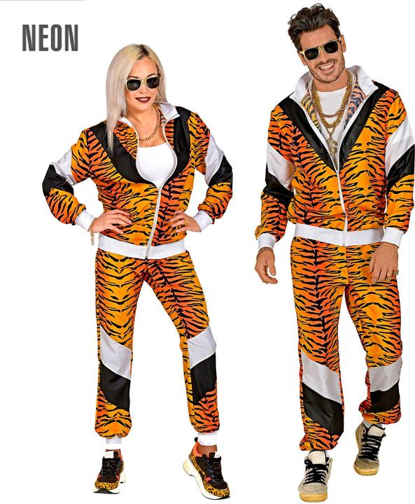 Produktbild Widmann 80er Jahre Retro Trainingsanzug Tigerprint (S)