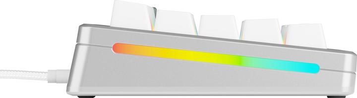 Actual product image Glorious GMMK 3 Pro 65 % Custom Gaming Keyboard - Pre-Built, ANSI (US), Fox Switches, silver (US, Cable)
