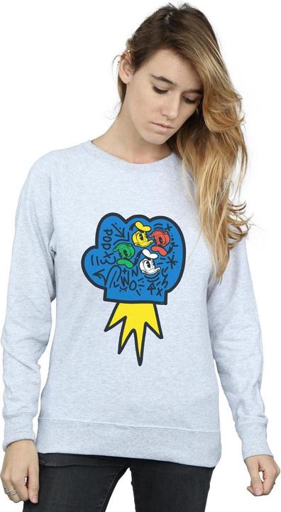 Actual product image Disney Womens/Ladies Donald Duck Pop Fist Sweatshirt (S)