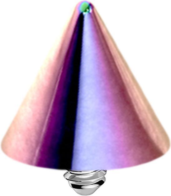 Star Piercing Dermal Anchor Cone farbig (ohne Messing, Chirurgenstahl 316L)