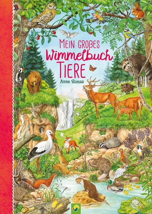 Produktbild Mein grosses Wimmelbuch Tiere. Liebevoll illustriert von Anne Suess (Deutsch, Schwager & Steinlein, 2022)