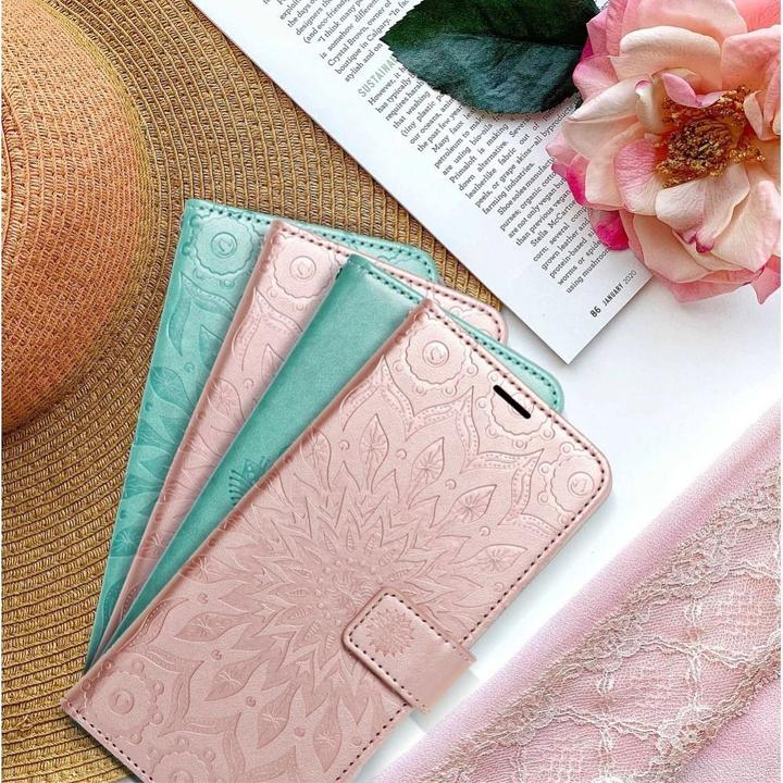 Actual product image Forcell Back panel cover OEM MEZZO Book case for SAMSUNG A52 5G / A52 LTE ( 4G ) / A52s 5G mandala green