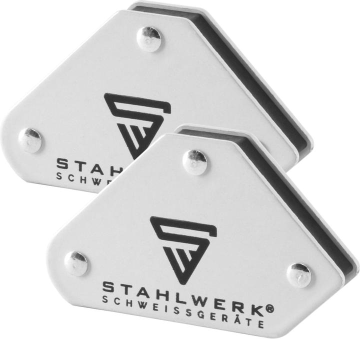 Produktbild Stahlwerk Magnetwerkzeug 2er Set 45° x 90° x 135° 4 kg / 9 lbs + Masseklemme