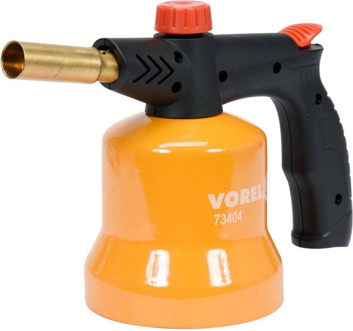 Produktbild Toya Vorel Gaslötlampe mit Piezo-Zündung | 850°C | für 190g-Kartuschen | Lötbrenner Gasbrenner Bunsenbren