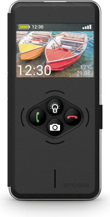 Image du produit Emporia SMART.6, smartphone pour seniors (128 Go, Noir, 6.58", SIM simple, 50 Mpx, 5G)