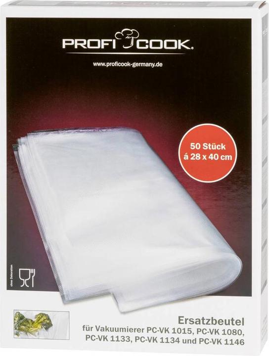 Produktbild Proficook Vakuumbeutel gross 28x40cm 50 Stück (50 x)