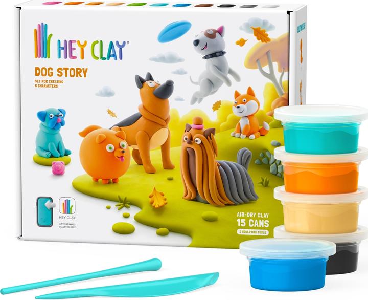 Hey Clay Plastic Mass Dogs 15 boîtes 15024CEE