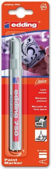 Image du produit Edding Marqueur à vernis brillant 750 (Argent, 4 mm, 1 x)