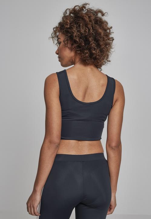 Actual product image Urban Classics Ladies Side Stripe Cropped Zip Top (S)