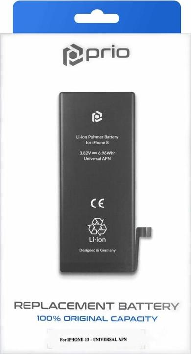 Produktbild prio Akku für iPhone 13 (Universeller APN)