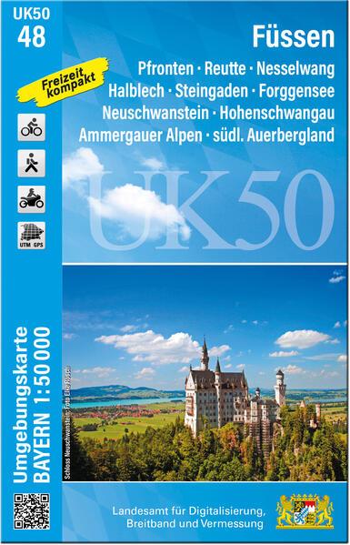 Produktbild UK50-48 Füssen (Umgebungskarte 1:50000)