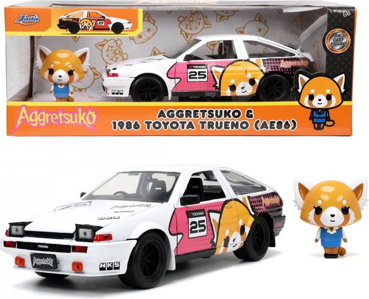 Immagine prodotto Jada Aggretsuko 1986 Toyota Trueno AE86 1:24