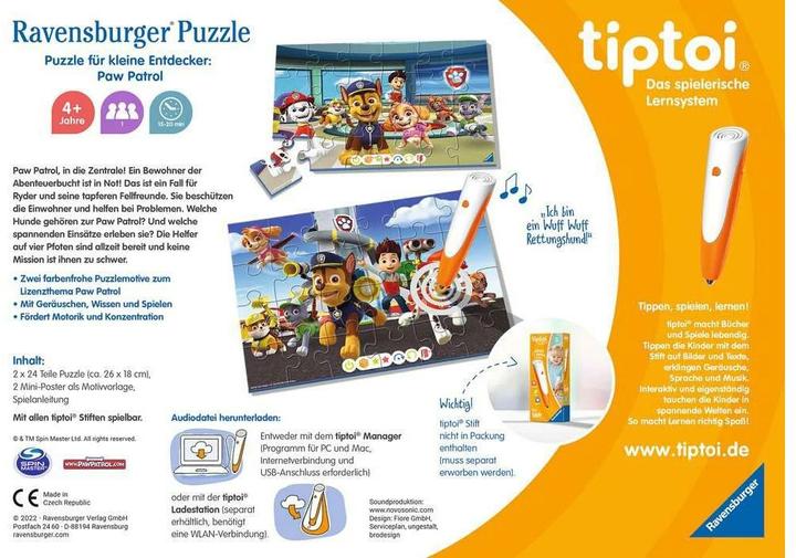 Actual product image tiptoi Paw Patrol '22 (German)