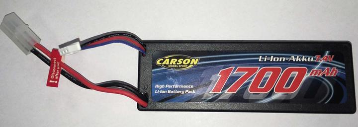 Actual product image Carson LiPo Pack Li-Ion Battery 7.4V/1700 mAh (7.40 V, 1700 mAh)