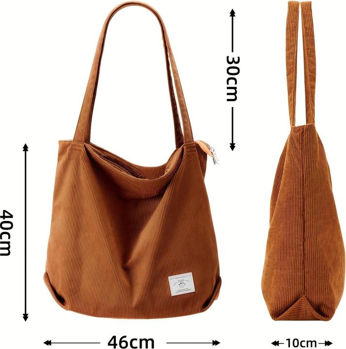 Only-Bags.Store Cord Umhängetasche, minimalistische einfarbige Tragetasche, All-Match Lagerung Handtasche