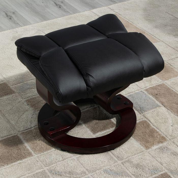 Produktbild Swisshandel24 Relaxsessel mit Hocker, drehbarer Fernsehsessel, TV-Sessel mit Liegefunktion, Ruhesessel, Liegesesse