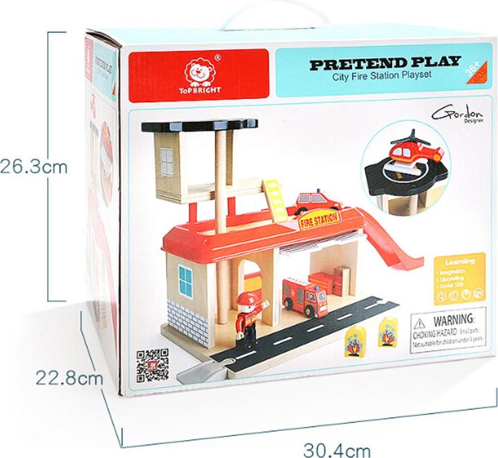 Produktbild Topbright Toys Houten Brandweerkazerne