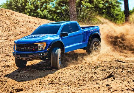 Image du produit Traxxas Ford Raptor-R 4x4 Vxl Bleu 1/10 Pro-Scale Rtr Brushless, Sans Batterie/Chargeur (RTR Prêt à fonctionner)