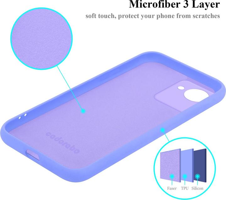 Actual product image Cadorabo TPU Liquid Silicone Case Cover for Realme C30 / Narzo 50i PRIME (Realme Narzo 50i Prime, Nokia C30)