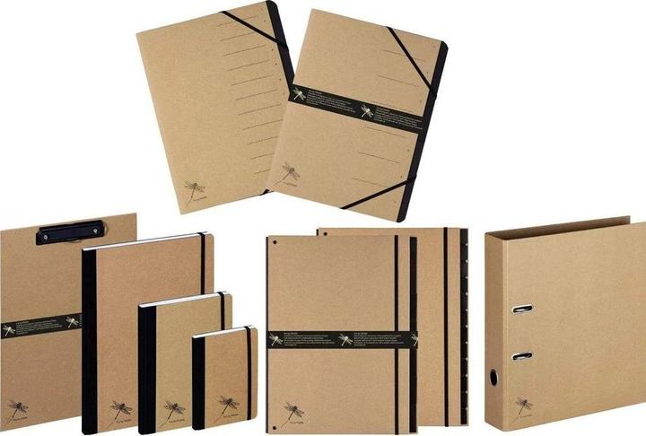 Actual product image Pagna Document folder 2-ring mechanism kraft paper nature (A4, 1 x)