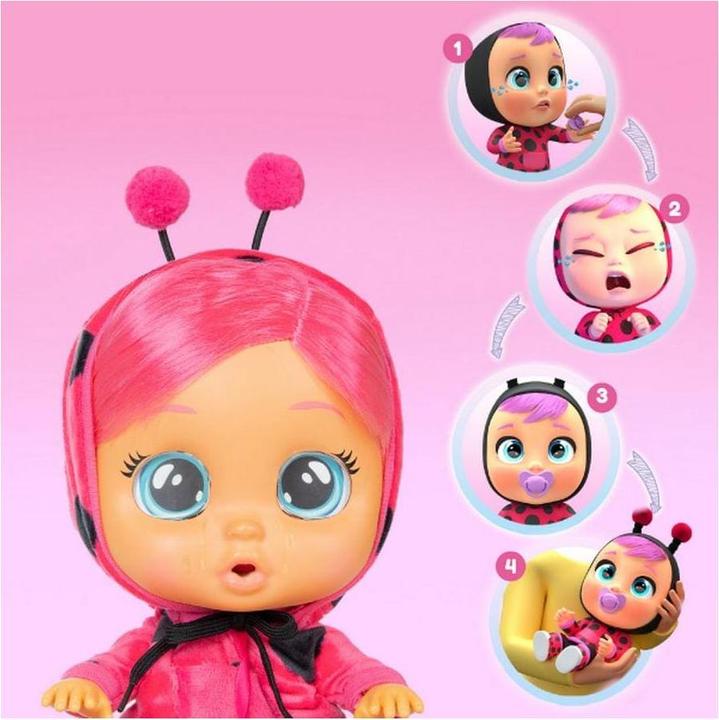 Image du produit Magni BABIES Dressy Lady, la coccinelle poupée interactive Play & Function, les vraies larmes