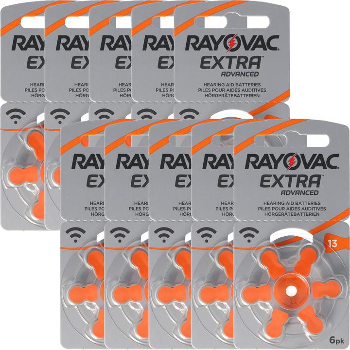 Immagine prodotto Varta 60 Stück Hörgeräte Batterie HA13, IEC PR48, 4606 945 406 (60 pz., PR48, A13, 310 mAh)