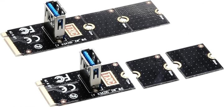 Produktbild PowerGuard M.2 PCI Express zu PCI-E Express (USB 3.0) Riser Card für M.2 Slots
