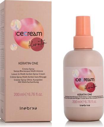 Produktbild Inebrya Ice Cream Keratin One Multiaction Spray - Multifunctional Rinse-free Cream Spray based on (200 ml)