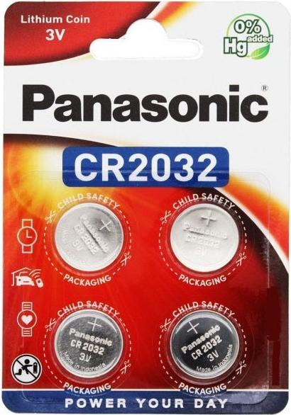 Productafbeelding Panasonic Lithium vermogen CR2032 (4 Pcs., CR2032, 220 mAh)