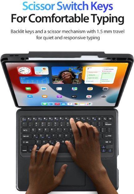 Image du produit Dux Ducis Étui pour clavier de la série DK (US, iPad Pro 12.9 2020 (4. Gen), iPad Pro 12.9 2021 (5ème génération), iPad Pro 12.9 2022 (6e génération))