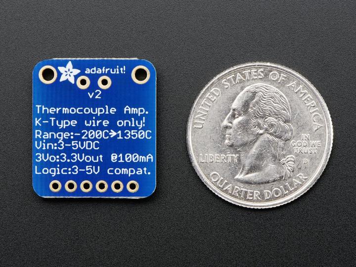 Actual product image Adafruit Thermocouple Amplifier MAX31855 breakout board (MAX6675 upgrade) - v2.0 (Sensor)