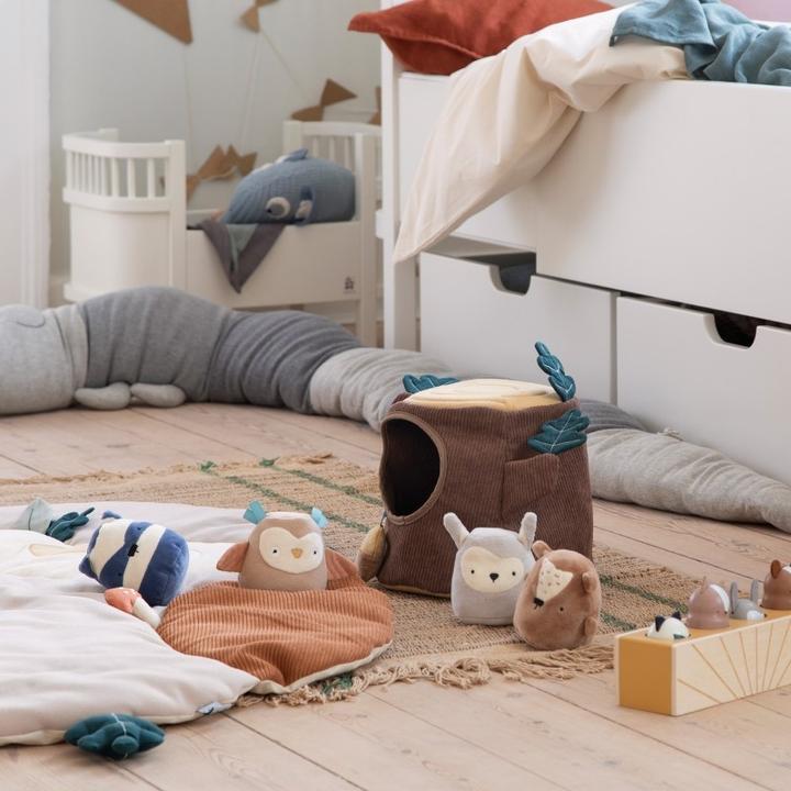 Actual product image Sebra Activity toy hide and seek, tree stump