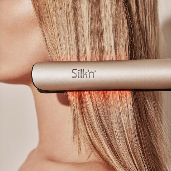 Actual product image Silk'n Stijltang - SilkyStraight - Stijltang met Infrarood- en Ionische Technologie - Kerstcadeau idee- Bei (Straightening iron)