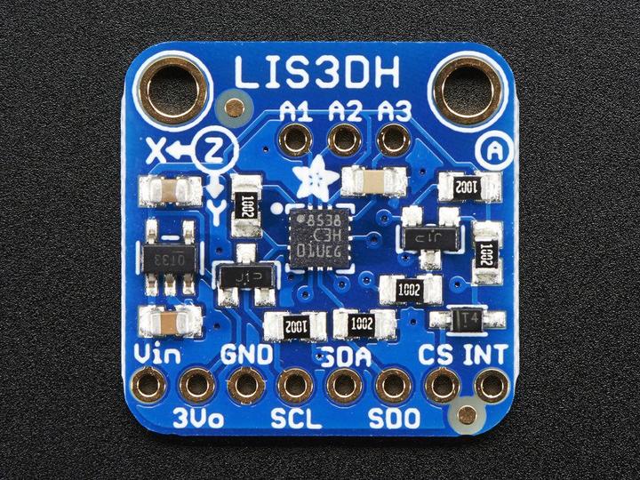Image du produit Adafruit Accéléromètre à trois axes LIS3DH (Capteur)