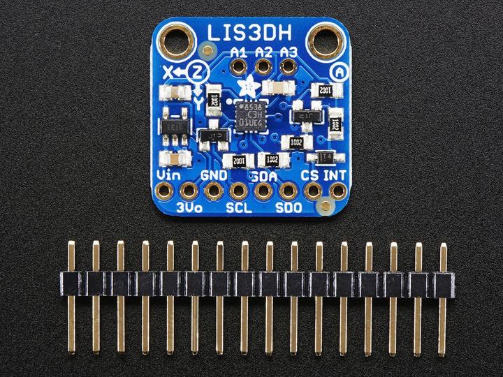 Image du produit Adafruit Accéléromètre à trois axes LIS3DH (Capteur)