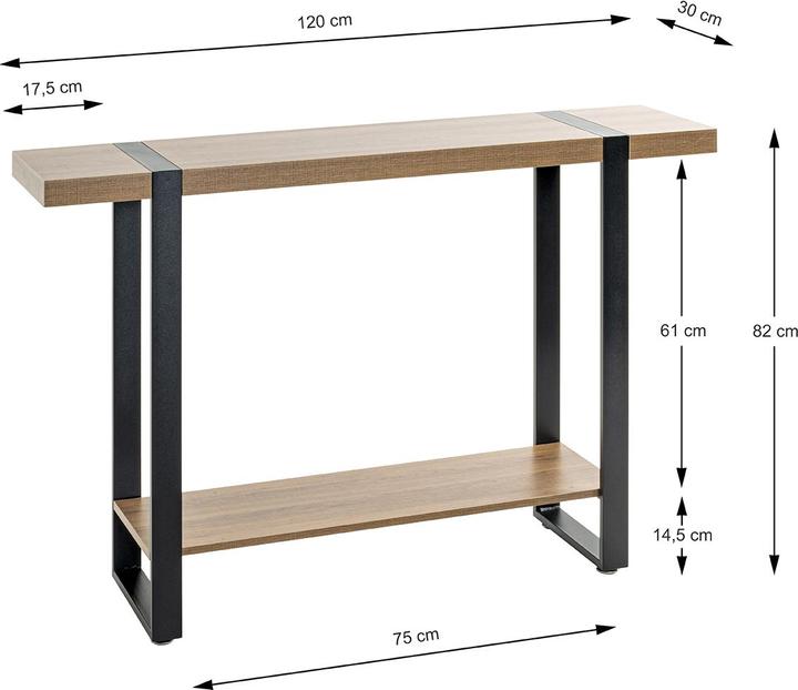Actual product image HAKU Möbel Console (120 x 30 x 82 cm)