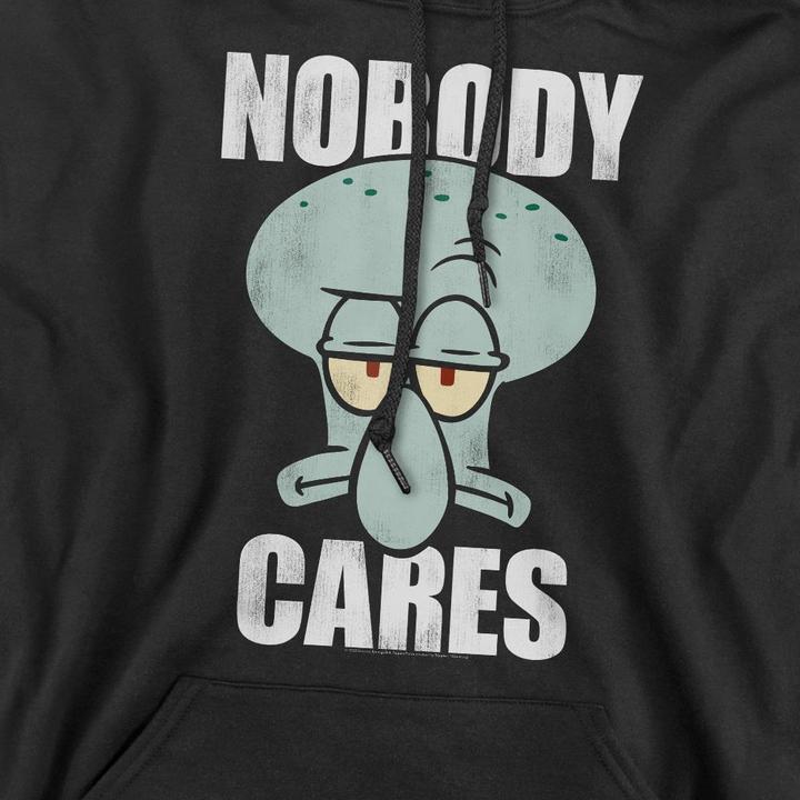 Immagine prodotto Spongebob Squarepants Nobody Cares Meme Felpa con Cappuccio Uomo (XL)