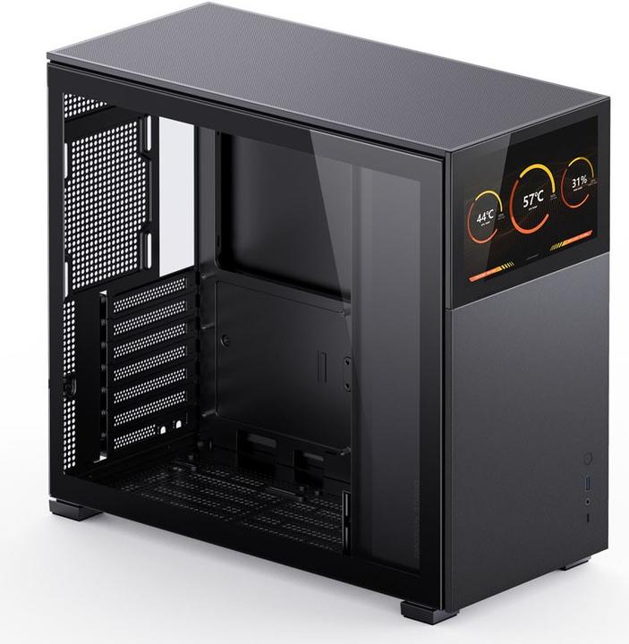 Productafbeelding Jonsbo D41 Scherm ATX behuizing, gehard glas - zwart (ATX, mATX, Mini-ITX, DTX)