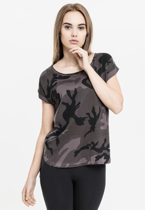 Image du produit Urban Classics Ladies Camo Back Shaped Tee (XL)