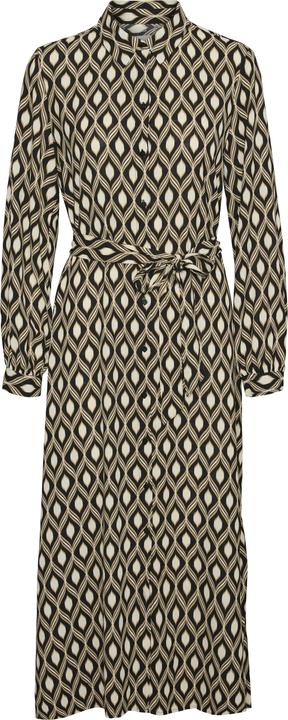 Vero Moda VMVARIA Langes Kleid Hemdblusenkleid (M)