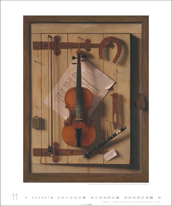 Actual product image Allegro - Musik in der Kunst Kalender 2026 (46 x 55 cm, German)