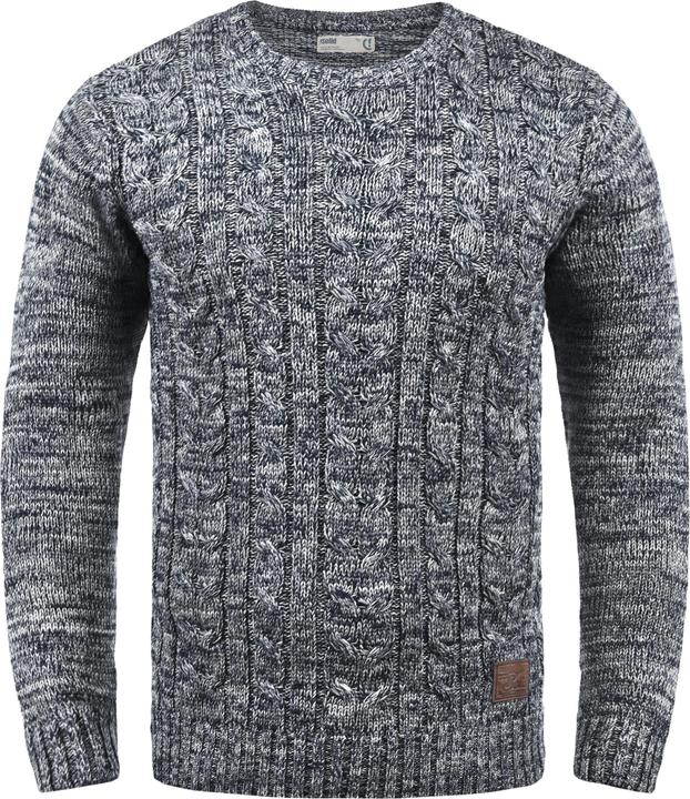 Image du produit Solid Philemon Pull En Grosse Maille Pull-Over Tricot Pour Homme Avec Encolure Rond 100% Coton (XL)