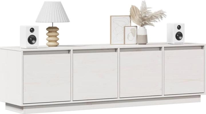 Produktbild VidaXL TV-Schrank Weiss 156x37x45 cm Massivholz Kiefer,Farbe