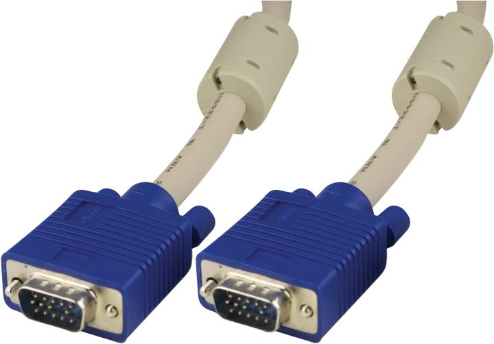 Produktbild Deltaco monitorkabel RGB HD15ha-ha 1m Pin-Pin utan pin 9 (1 m, VGA)
