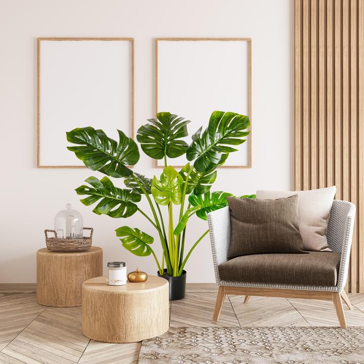 Produktbild Homcom künstliche Pflanze inklusive PE-Moos und Zementerde (110 cm)