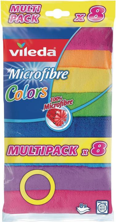 Vileda COLORS MAXI PACK microfibre cloths, 7 pcs. (8 pcs.)