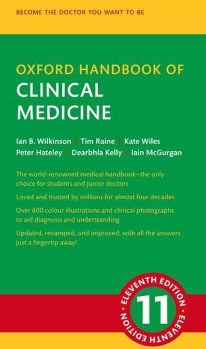Label énergétique Oxford Handbook of Clinical Medicine (Anglais, Dearbhla Kelly, Iain McGurgan, Raine Tim, Kate Wiles, Peter Hateley, Wilkinson Ian B., 2024)