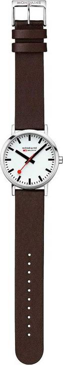 Actual product image Mondaine Classic - Vegan polished (Analogue wristwatch, Swiss made, 40 mm)