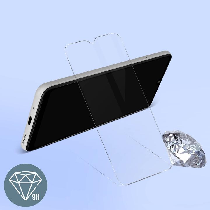 Actual product image Avizar Crystal clear film, glass screen protector (1 Piece, Wiko Y62 Plus)